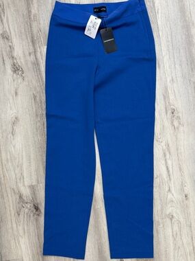 Emporio Armani Blu Moderno Stretch Trousers NWT Size 40 US 4 - $525